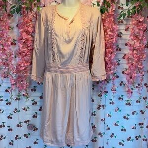 Pink heartloom long sleeve dress